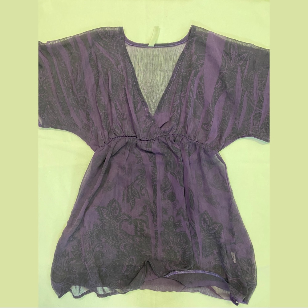 Sheer Purple Cover Up